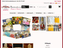Tablet Screenshot of annettescakes.com